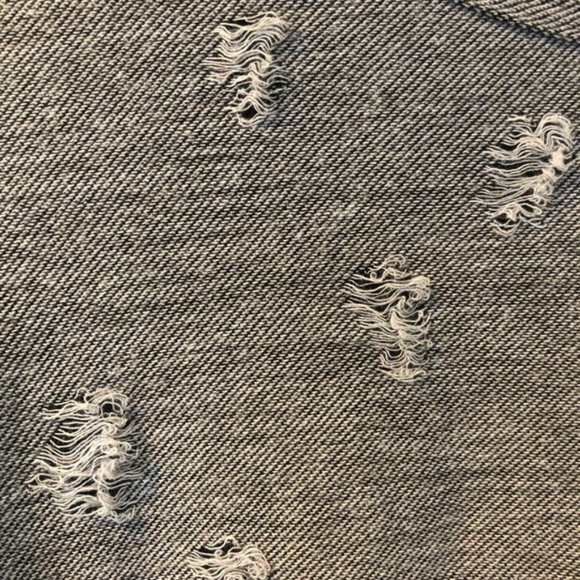 Grey Rip-Detail Sweater - Picture 2 of 2